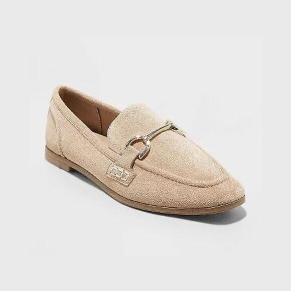 A New Day Women's Laurel Memory Foam Insole Loafer Flats Light Taupe Size 9 - Picture 1 of 6